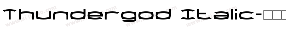 Thundergod Italic字体转换
